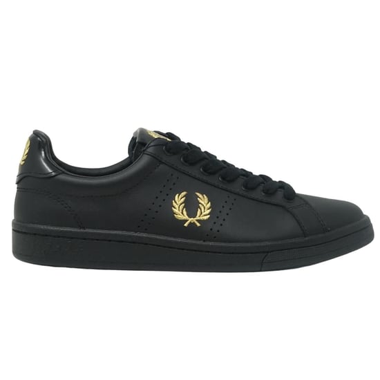 Fred Perry B4290 220 B721 Schwarze Leder-Sneaker mit Lasche - Image 1