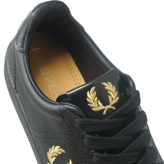 Fred Perry B4290 220 B721 Schwarze Leder-Sneaker mit Lasche - Image 4