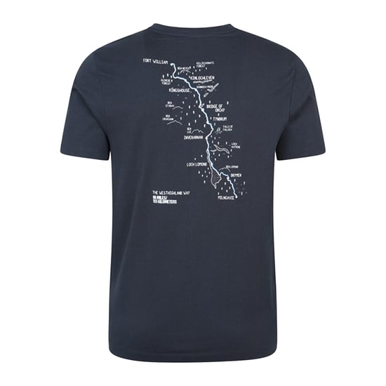 Mountain Warehouse - "West Highlands" T-Shirt für Herren kurzärmlig (Marineblau) - Image 2