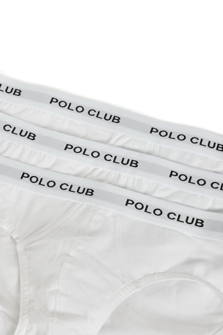 Slips im Dreierpack weiß mit Polo Club Logo-Detail - Image 2