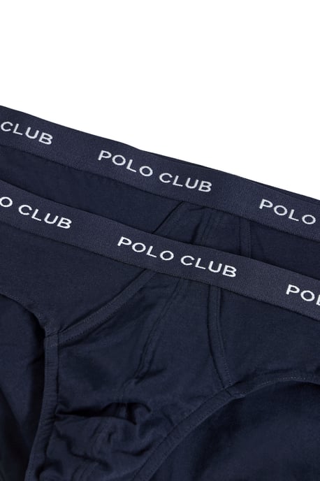 Slips im Zweierpack marineblau mit Polo Club Logo-Detail - Image 2