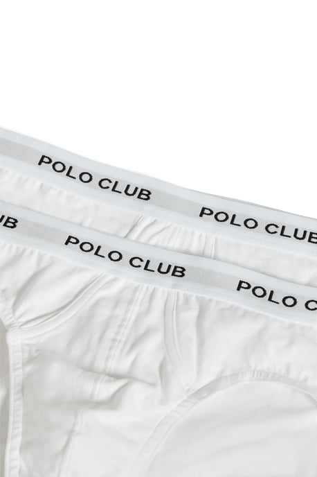 Slips im Zweierpack weiß mit Polo Club Logo-Detail - Image 2