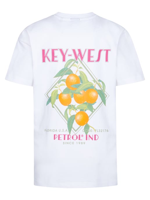 Petrol Industries - T-Shirt mit Rückenaufdruck Lime  Jungen -  Weiß - Image 2