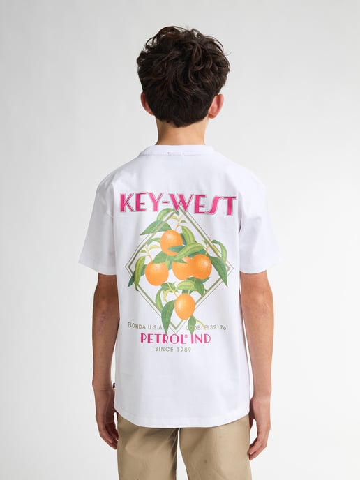 Petrol Industries - T-Shirt mit Rückenaufdruck Lime  Jungen -  Weiß - Image 4