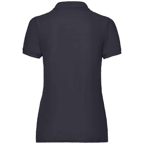 Fruit of the Loom Damen Poloshirt Lady Fit Piqué (Schwarz) - Image 2