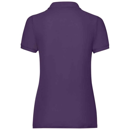 Fruit of the Loom Damen Poloshirt Lady Fit Piqué (Violett) - Image 2