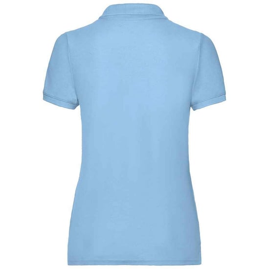 Fruit of the Loom Damen Poloshirt Lady Fit Piqué (Himmelblau) - Image 2