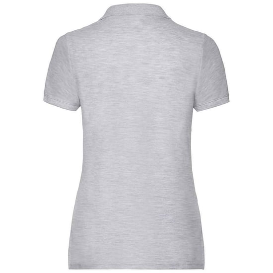 Fruit of the Loom Damen Poloshirt Lady Fit Piqué (Grau meliert) - Image 2