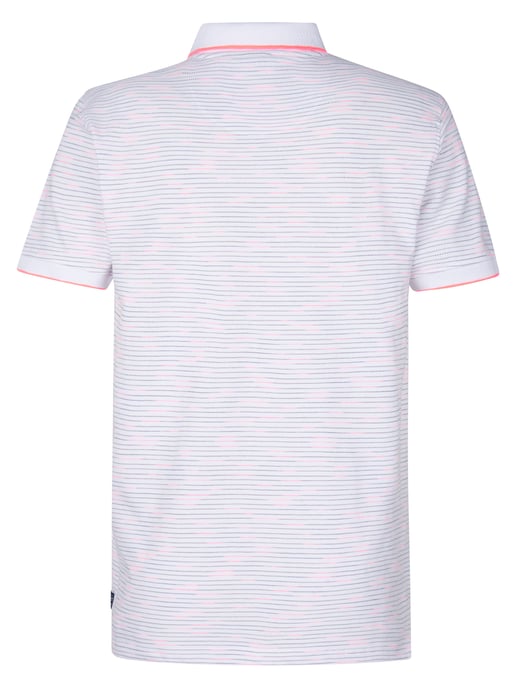 Petrol Industries - Poloshirt mit All-over Muster Drift Herren - Weiß - Image 2