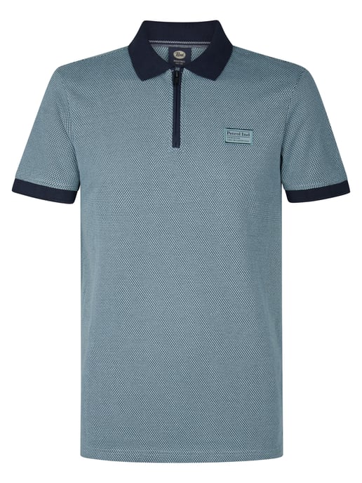 Petrol Industries - Poloshirt mit Reißverschluss Keyline Herren - Blau - Image 1