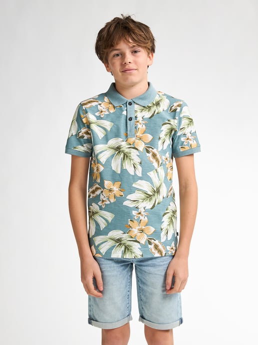 Petrol Industries - Poloshirt mit All-over Muster Pier  Jungen -  Blau - Image 3