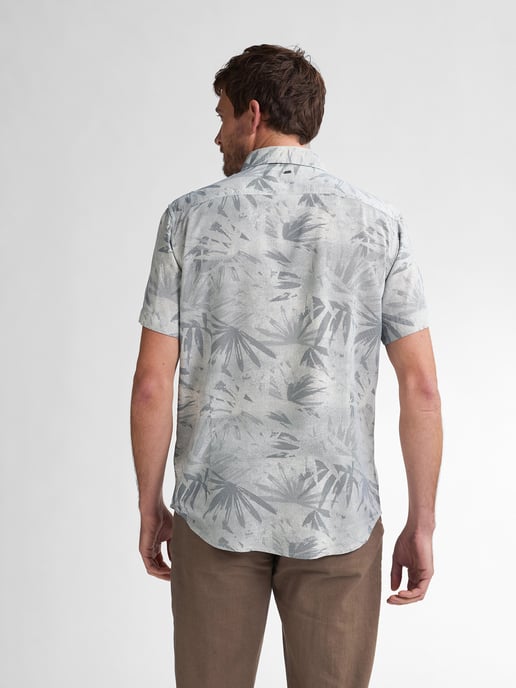 Petrol Industries - Hemd mit Allover-Muster Seafoamview Herren - Blau - Image 4