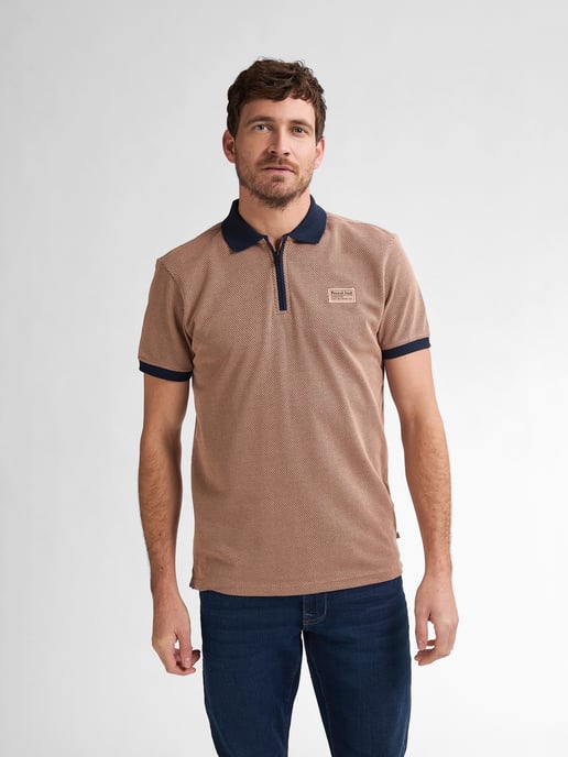 Petrol Industries - Poloshirt mit Reißverschluss Keyline Herren - Braun - Image 3