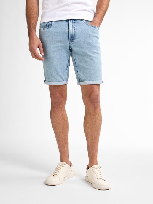 Petrol Industries - Bassano Denim Shorts Tropicana Herren - Blau - Image 1