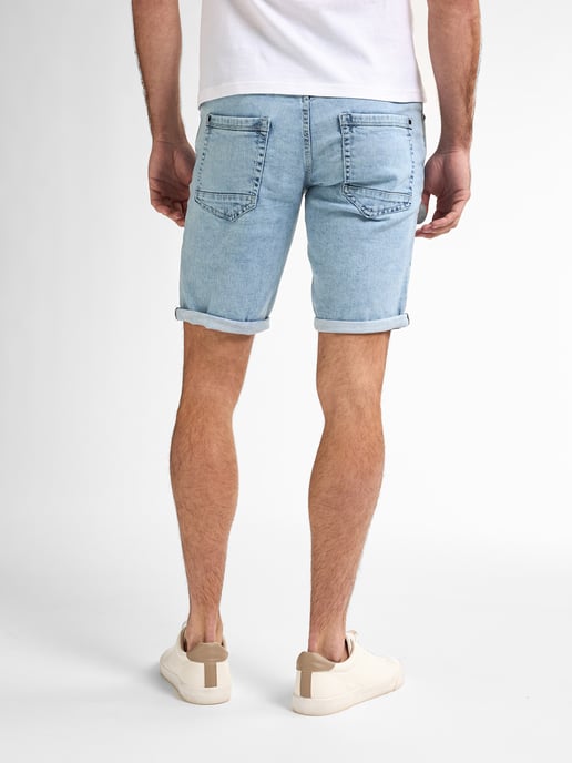 Petrol Industries - Bassano Denim Shorts Tropicana Herren - Blau - Image 4