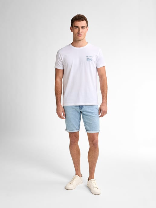 Petrol Industries - Bassano Denim Shorts Tropicana Herren - Blau - Image 5