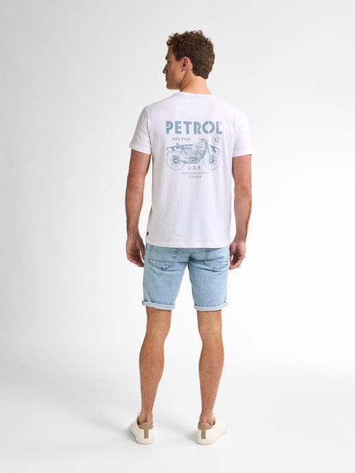 Petrol Industries - Bassano Denim Shorts Tropicana Herren - Blau - Image 6