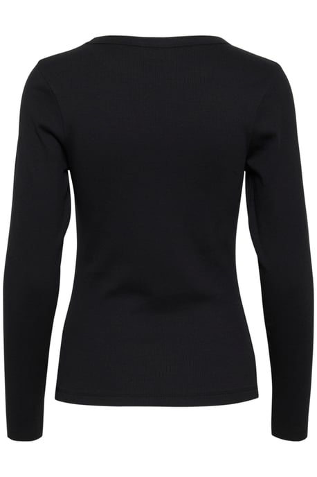 Langarm-Bluse Fitted black - Image 5