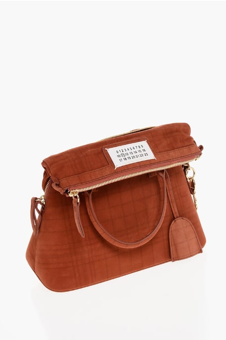 MM11 5AC-Tasche aus recyceltem Wildleder in Rot - Image 4