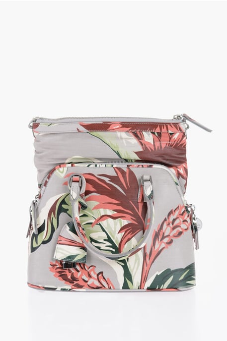 Umhängetasche mit Blumenprint in Grün - Image 3