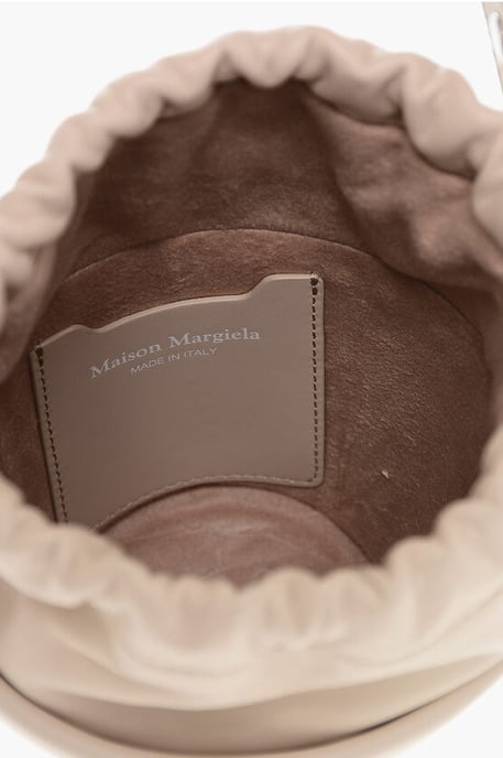 Bucket Bag aus Lackleder mit verstellbarem Schultergurt in Pink - Image 4