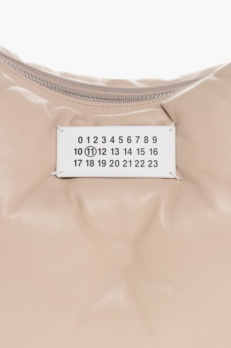 MM11 GLAM SLAM Hobo-Tasche aus gestepptem Leder in Rosa - Image 3