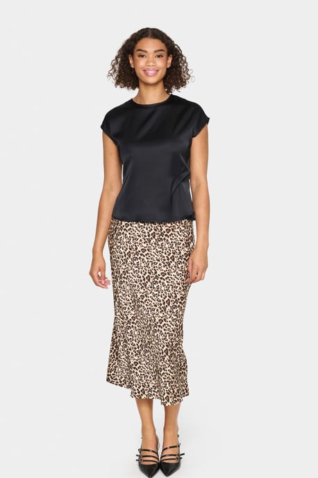 Kurzarm-Bluse Gerade Passform - Image 1