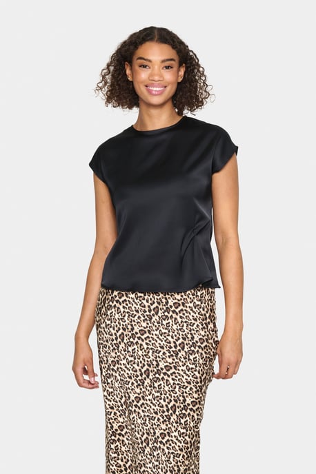 Kurzarm-Bluse Gerade Passform - Image 2