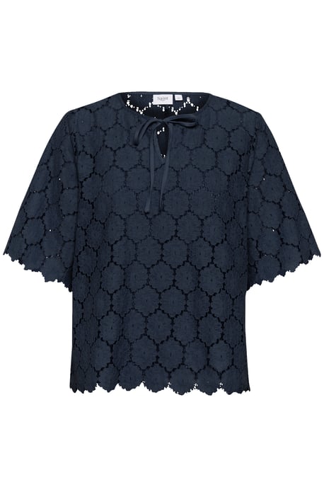 Bluse mit kurzen Ärmeln, lockerer Schnitt black - Image 4