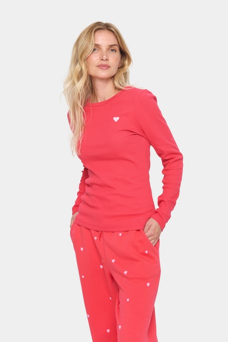 Langarm-Bluse Fitted red - Image 2