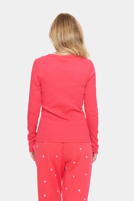 Langarm-Bluse Fitted red - Image 3