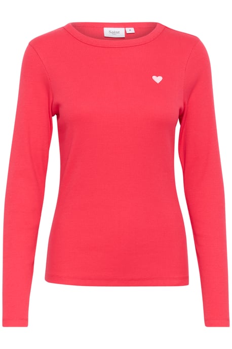 Langarm-Bluse Fitted red - Image 4