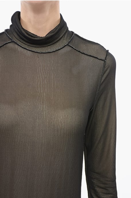 MM3 Mehrlagiger Viskose-Bodysuit in Braun - Image 3