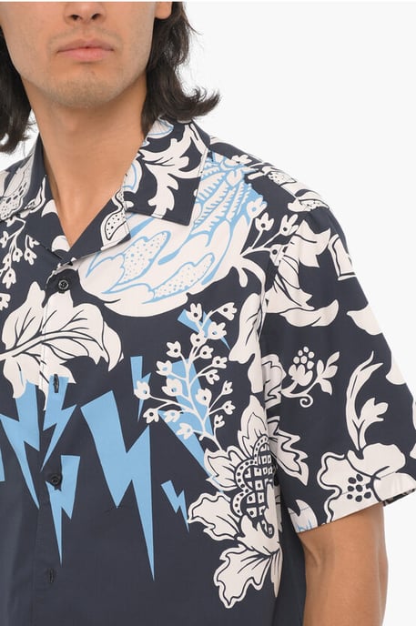 Kurzarmhemd HAWAIIAN BOLTS in Blau - Image 3
