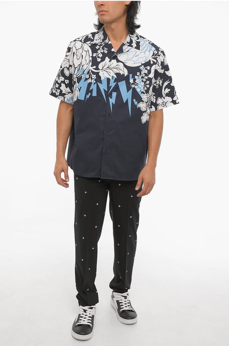 Kurzarmhemd HAWAIIAN BOLTS in Blau - Image 4