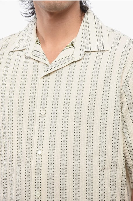 ARR STRIPES BOWLINGSHIRT ANGORA WEIDE - Image 3
