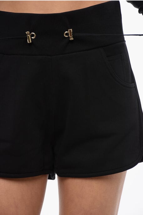 Jersey-Shorts mit mehreren Taschen und Logo-Print - Image 3