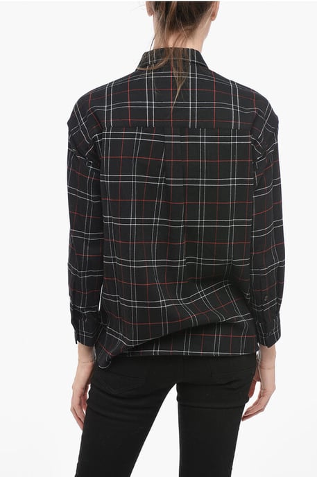 Tartan-FLANELL-Hemd in Schwarz - Image 2