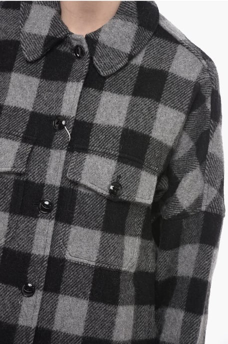 Wollmischung BUFFALO Overshirt in Grau - Image 3