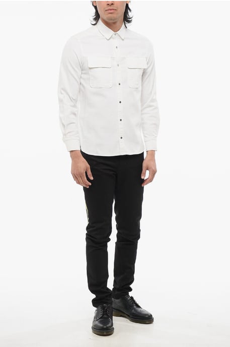 Neil Barrett T-Shirt mit GANG-Aufnähern - Weiß - Image 4