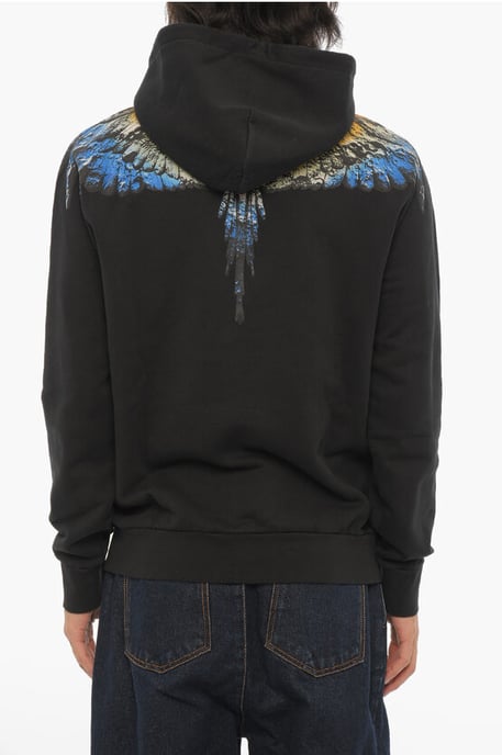 LUNAR WINGS Hoodie aus gebürsteter Baumwolle in Schwarz - Image 2