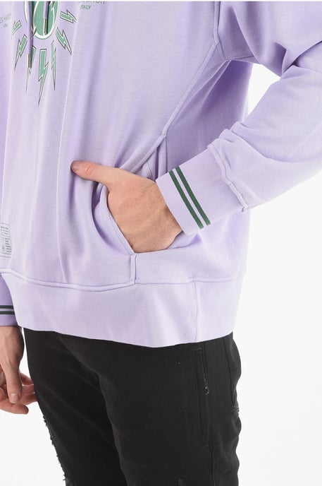 JAMES HARDEN x NEIL BARRETT Easy Fit Hoodie mit aufgedrucktem Logo in Violett - Image 3