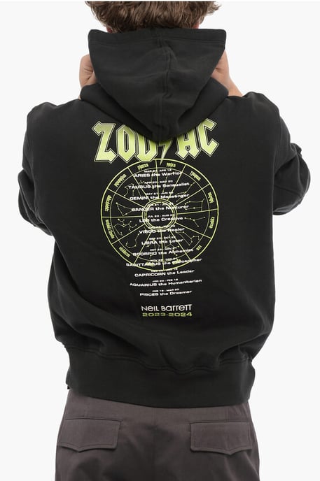 ZOD AC Hoodie aus Fleece-Baumwolle in Schwarz mit einfacher Passform - Image 2