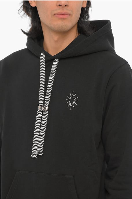 Baumwoll-Hoodie ECLIPSE mit aufgesetzter Tasche in Schwarz - Image 3