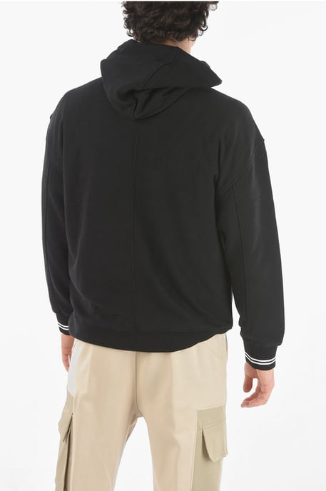 JAMES HARDEN x NEIL BARRETT Easy Fit Kapuzenpullover in Schwarz - Image 2