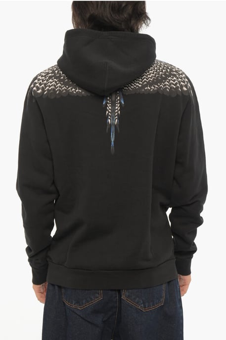 Regular Fit GRIZZLY WINGS Hoodie in Schwarz - Image 2