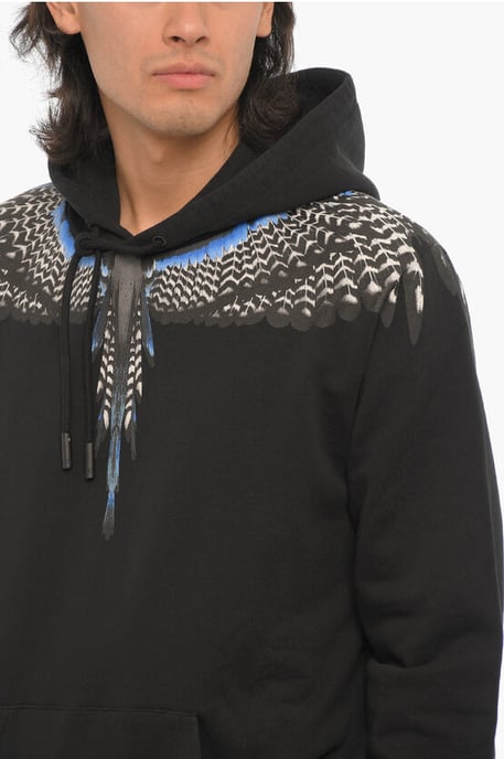 Regular Fit GRIZZLY WINGS Hoodie in Schwarz - Image 3