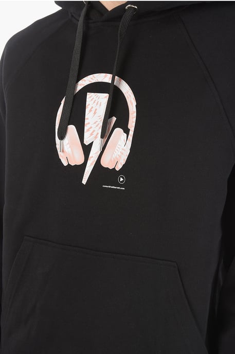 DJ BOLT Hoodie mit Logo-Aufdruck in Schwarz - Image 3