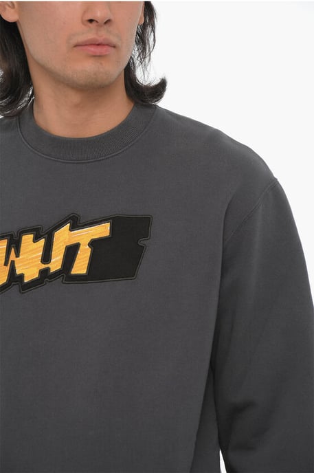 SEASONAL Slim Fit Rundhals-Sweatshirt mit kontrastierendem Detail in Grau - Image 3