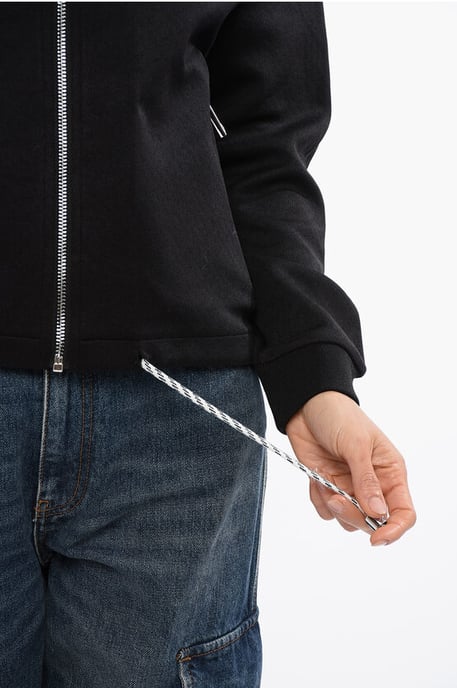 Synthetisches STELET Sweatshirt mit Kordelzug in Schwarz - Image 3